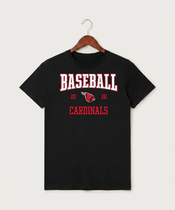 Forreston Baseball - Black T-Shirt - Full Front