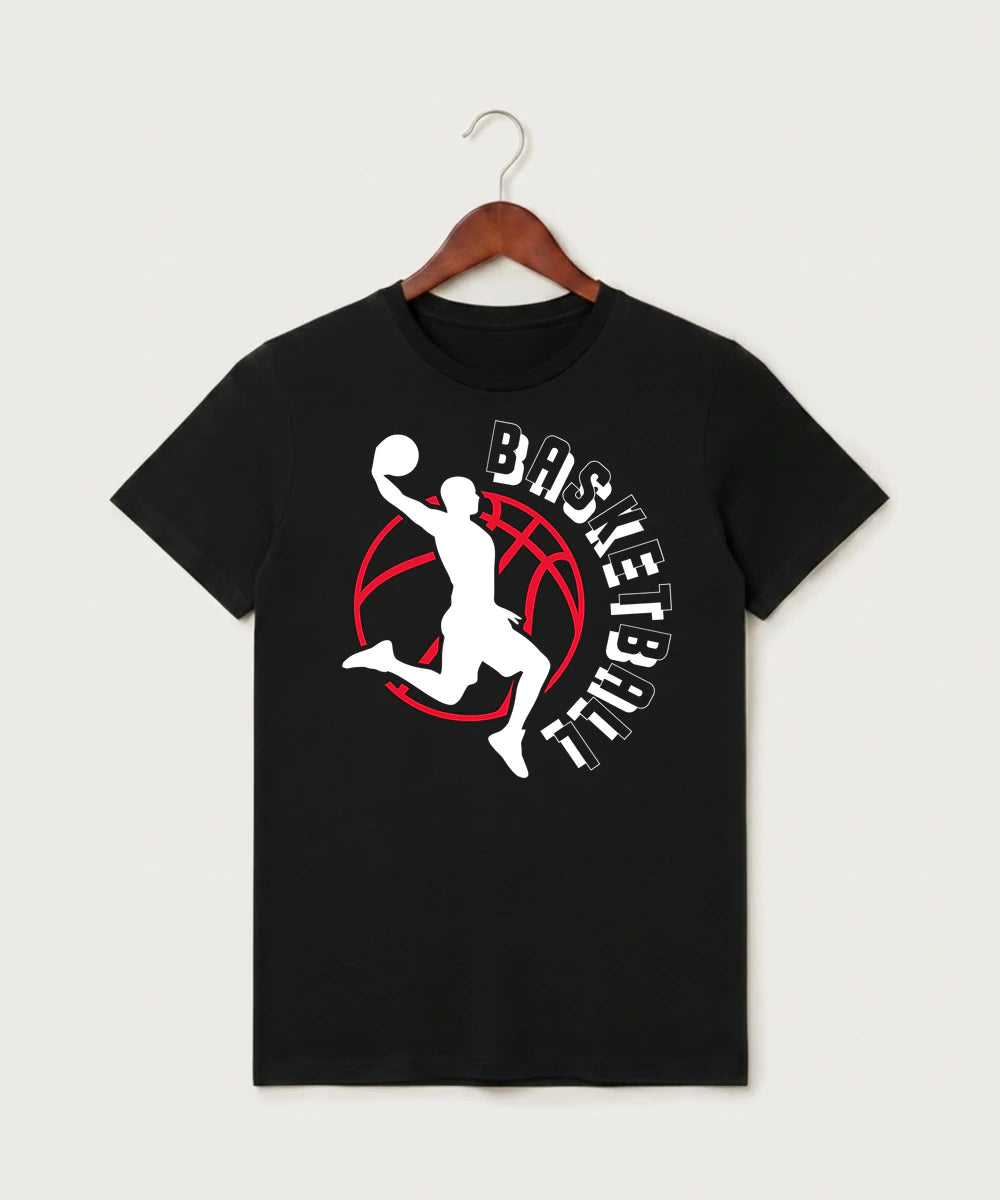 Forreston Basketball - Black T-Shirt - Full Front
