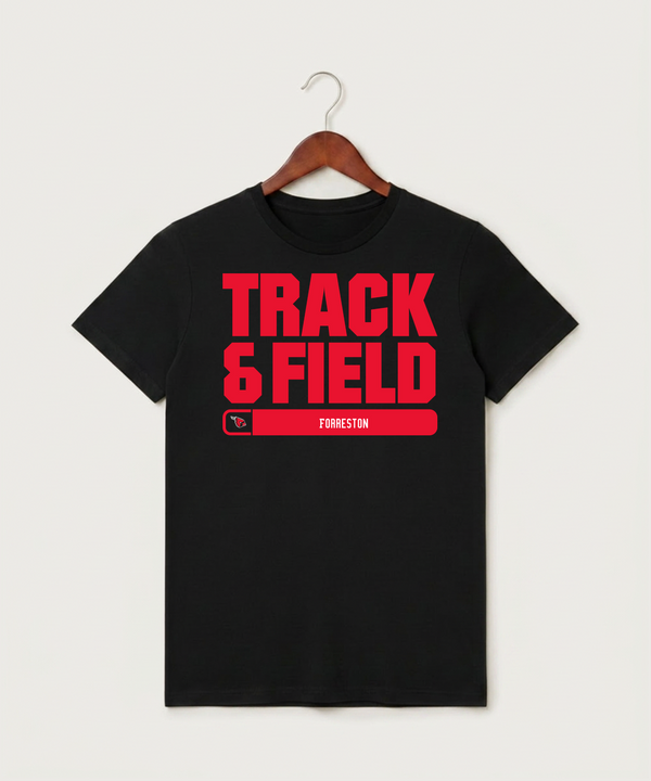 Forreston Track and Field - Black T-Shirt - Full Front