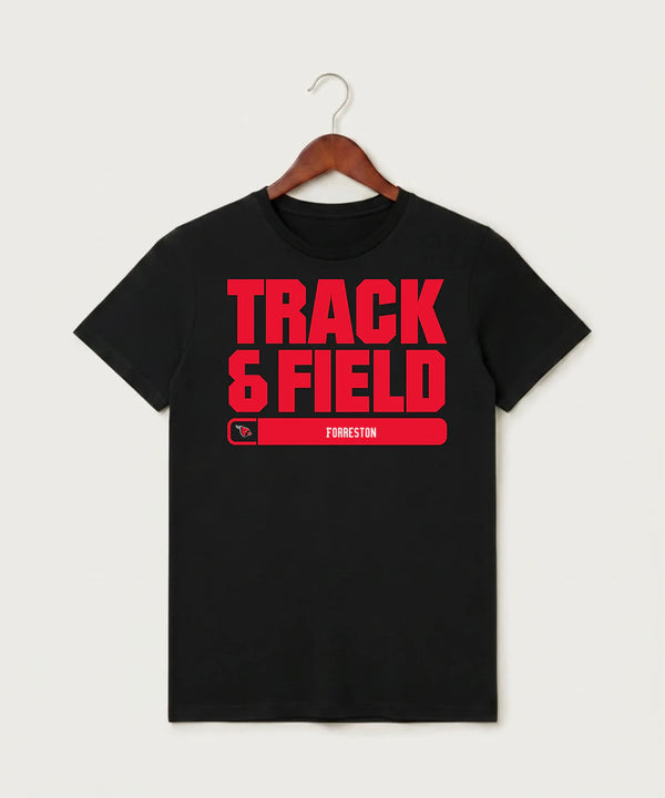 Forreston Track and Field - Black T-Shirt - Full Front