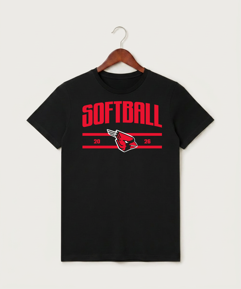 Forreston Softball - Black T-Shirt - Full Front