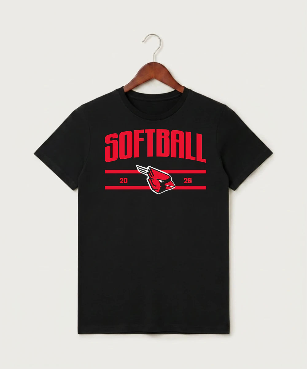Forreston Softball - Black T-Shirt - Full Front