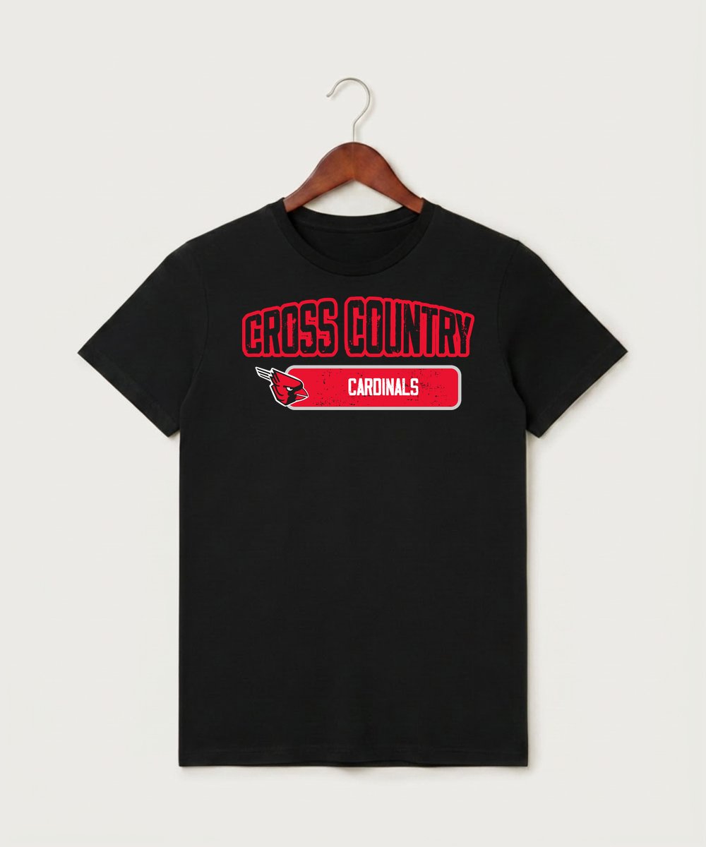 Forreston Cross Country - Black T-Shirt - Full Front