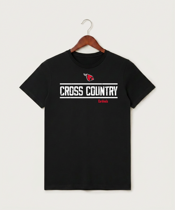 Forreston Cross Country - Black T-Shirt - Full Front