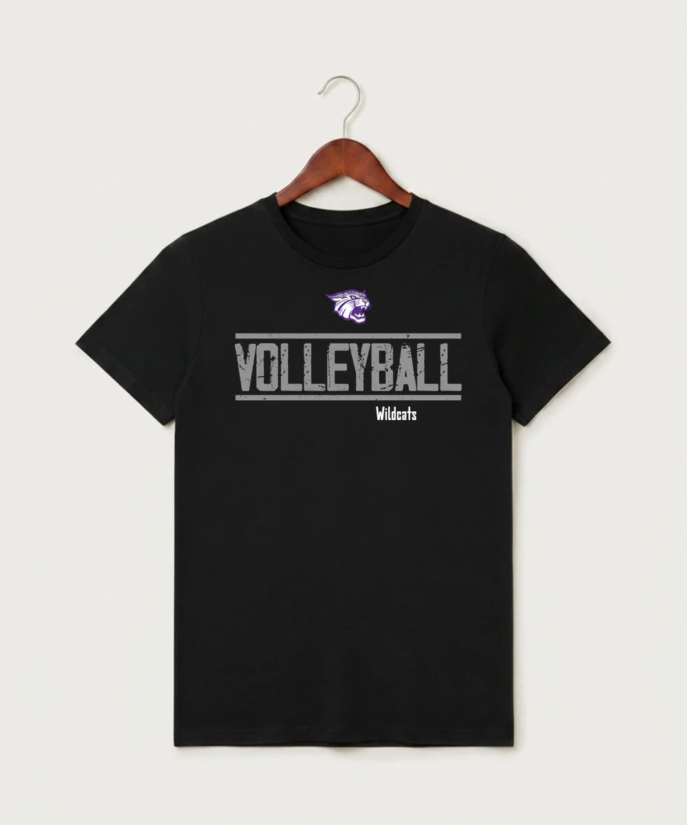 Goodhue High School Volleyball (Girls) - Black T-Shirt - Full Front