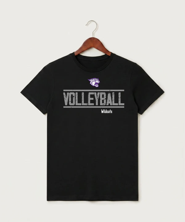 Goodhue High School Volleyball (Girls) - Black T-Shirt - Full Front