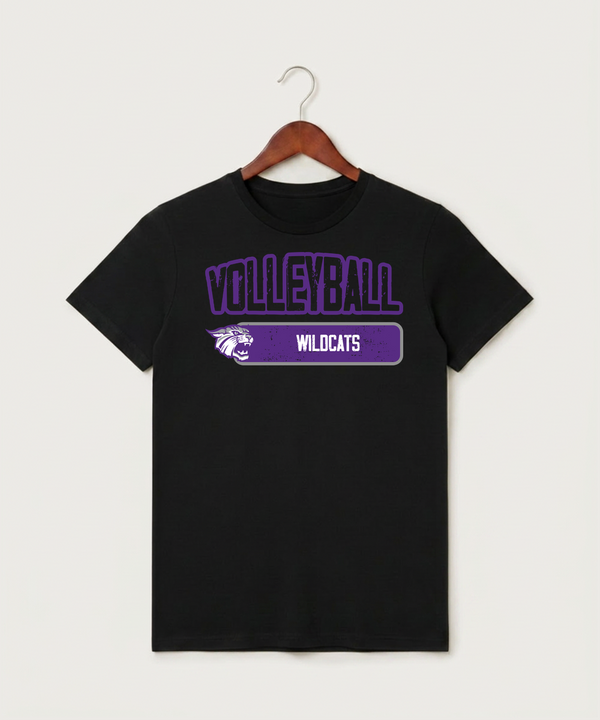 Goodhue High School Volleyball (Girls) - Black T-Shirt - Full Front