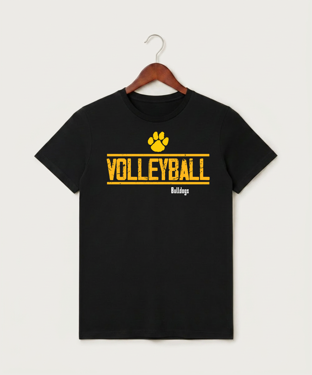 Plainview Elgin Millville H S Volleyball (Girls) - Black T-Shirt - Full Front