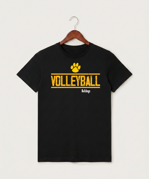 Plainview Elgin Millville H S Volleyball (Girls) - Black T-Shirt - Full Front