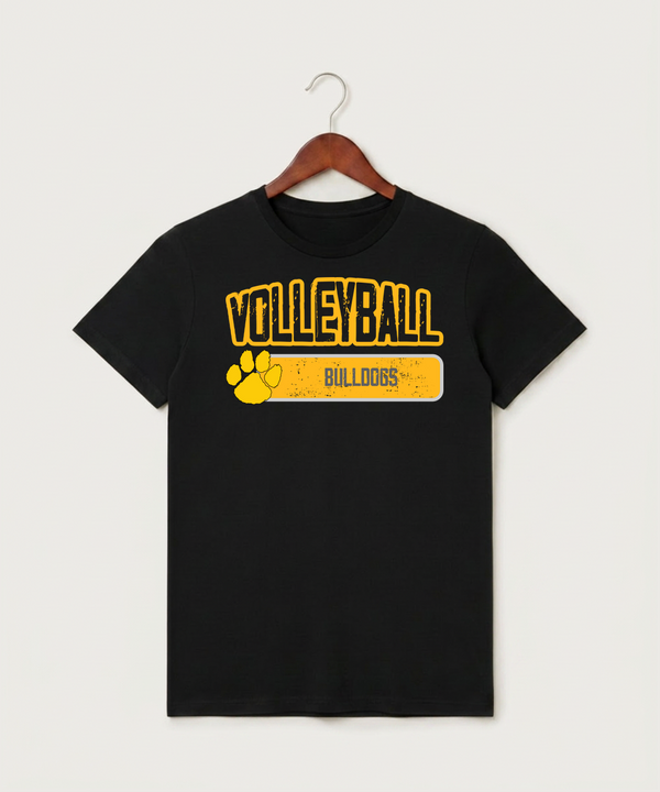 Plainview Elgin Millville H S Volleyball (Girls) - Black T-Shirt - Full Front