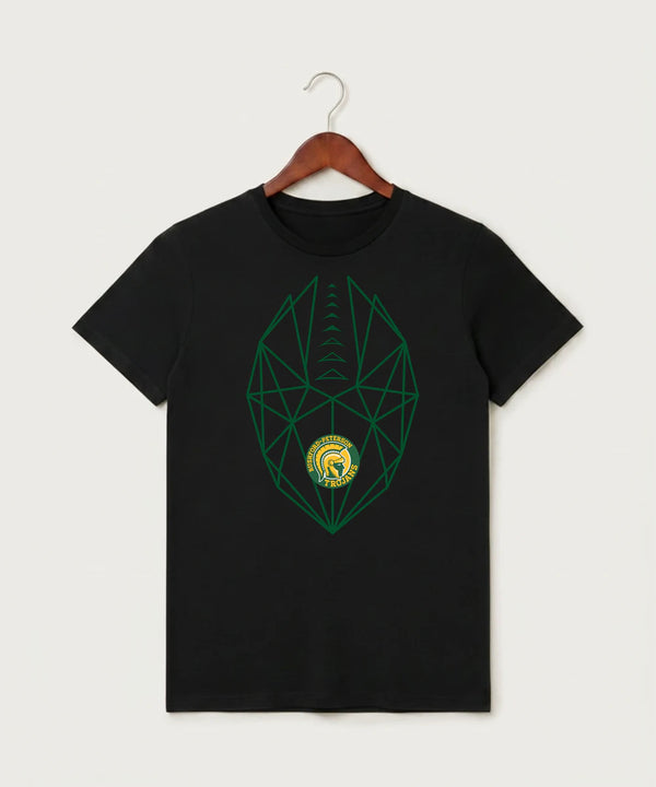 Rushford Peterson High School Football (Boys) - Black T-Shirt - Full Front