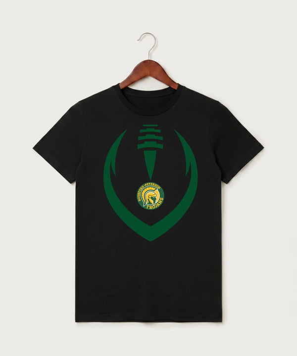 Rushford Peterson High School Football (Boys) - Black T-Shirt - Full Front