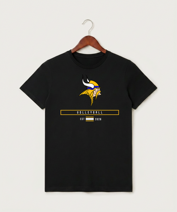 Hayfield High School Volleyball (Girls) - Black T-Shirt - Full Front