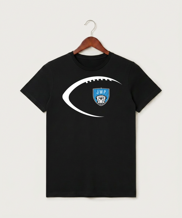Janesville Waldorf Pemberton Football (Boys) - Black T-Shirt - Full Front