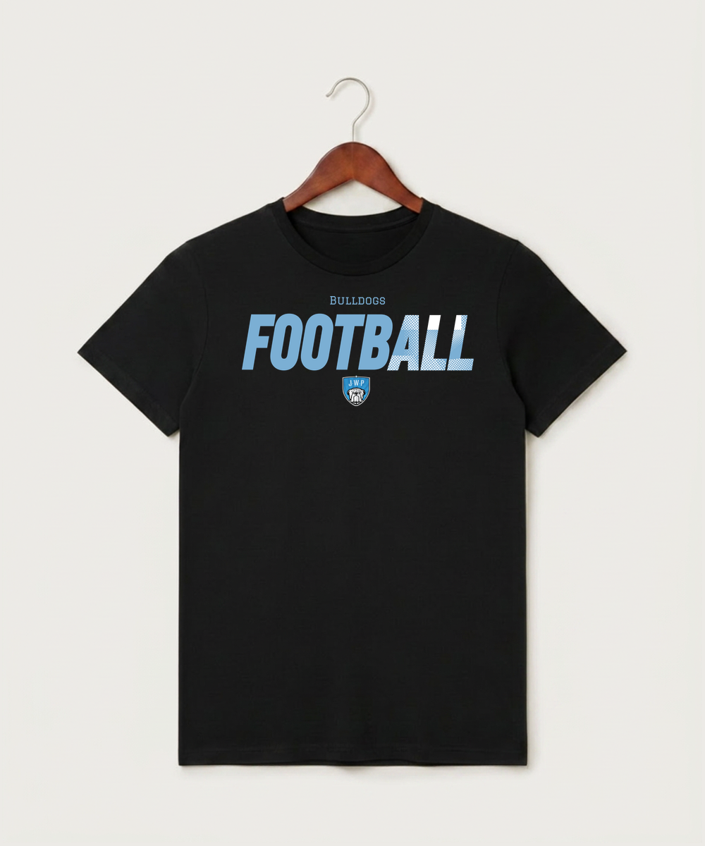 Janesville Waldorf Pemberton Football (Boys) - Black T-Shirt - Full Front