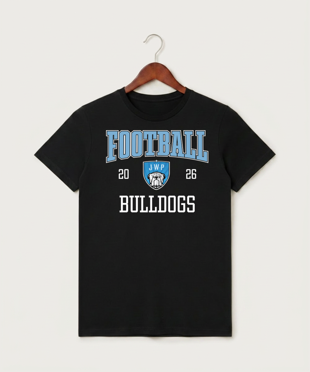 Janesville Waldorf Pemberton Football (Boys) - Black T-Shirt - Full Front