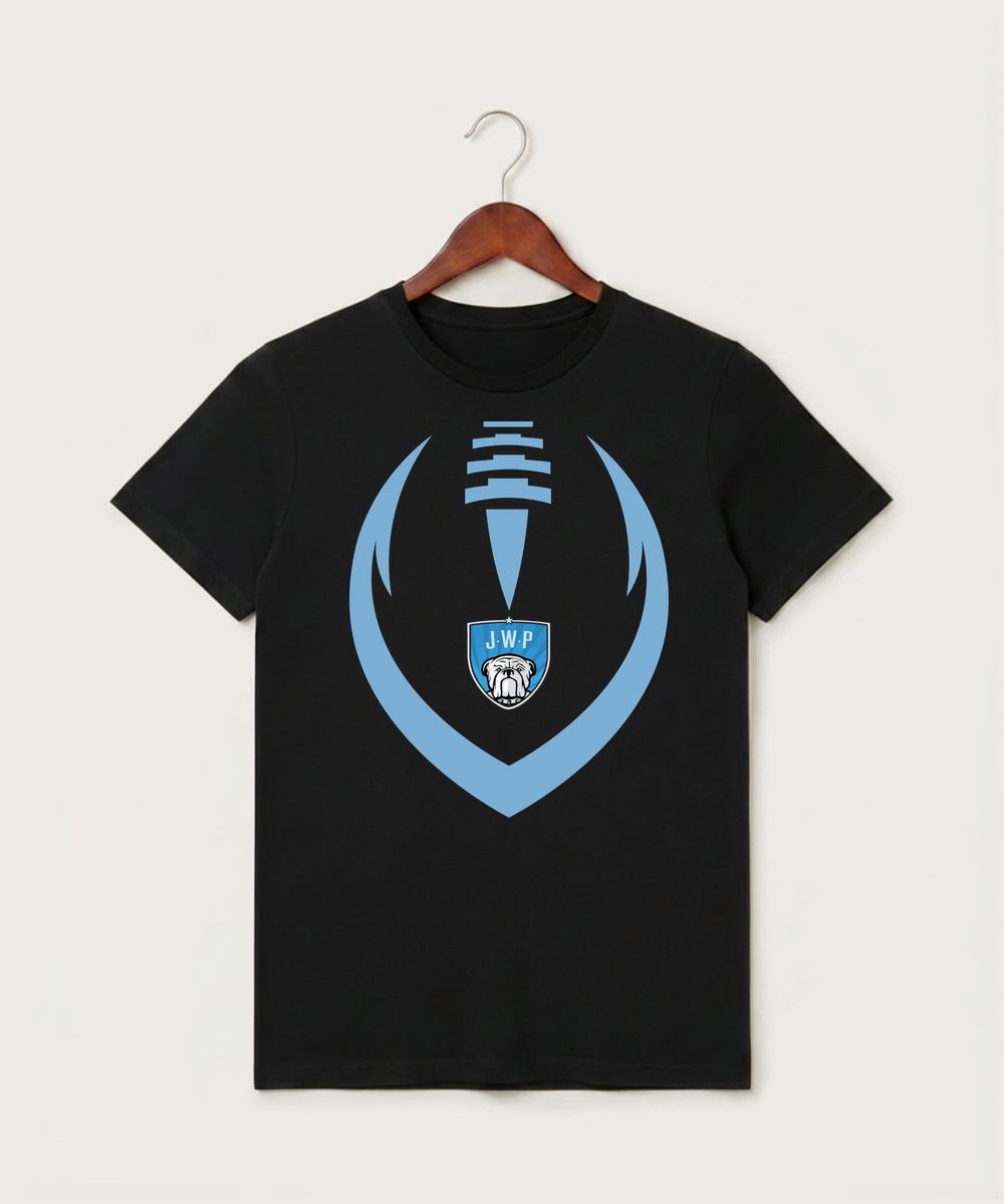 Janesville Waldorf Pemberton Football (Boys) - Black T-Shirt - Full Front