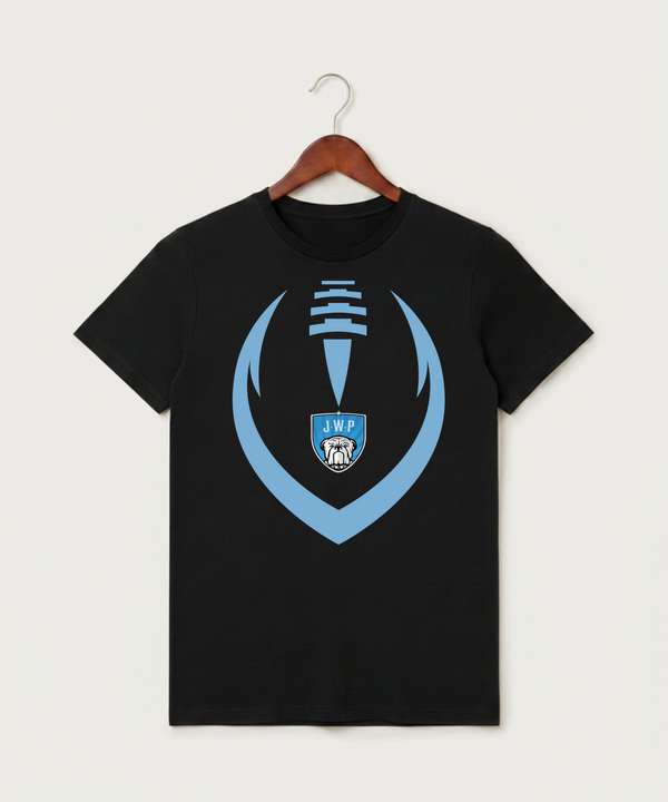 Janesville Waldorf Pemberton Football (Boys) - Black T-Shirt - Full Front