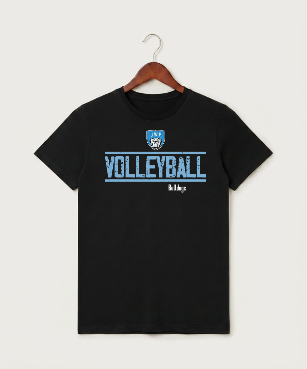 Janesville Waldorf Pemberton Volleyball (Girls) - Black T-Shirt - Full Front