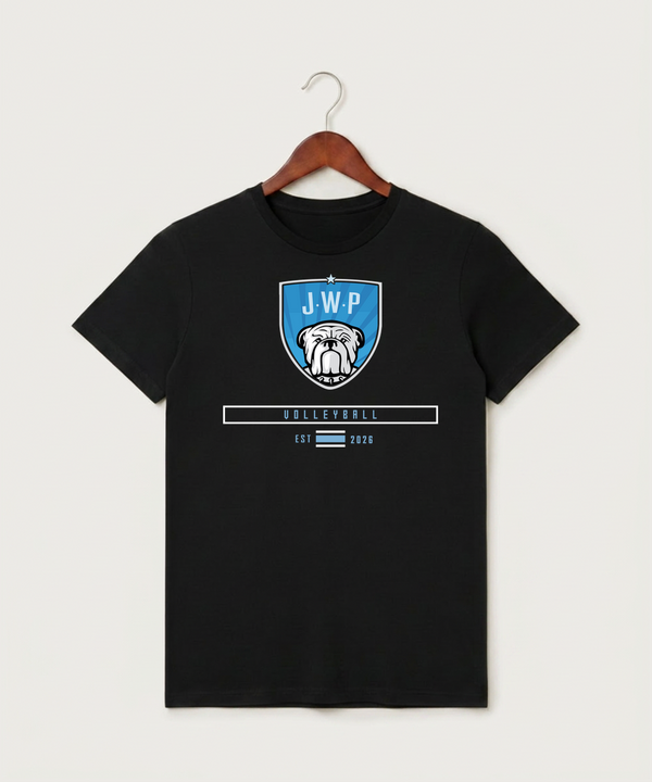 Janesville Waldorf Pemberton Volleyball (Girls) - Black T-Shirt - Full Front