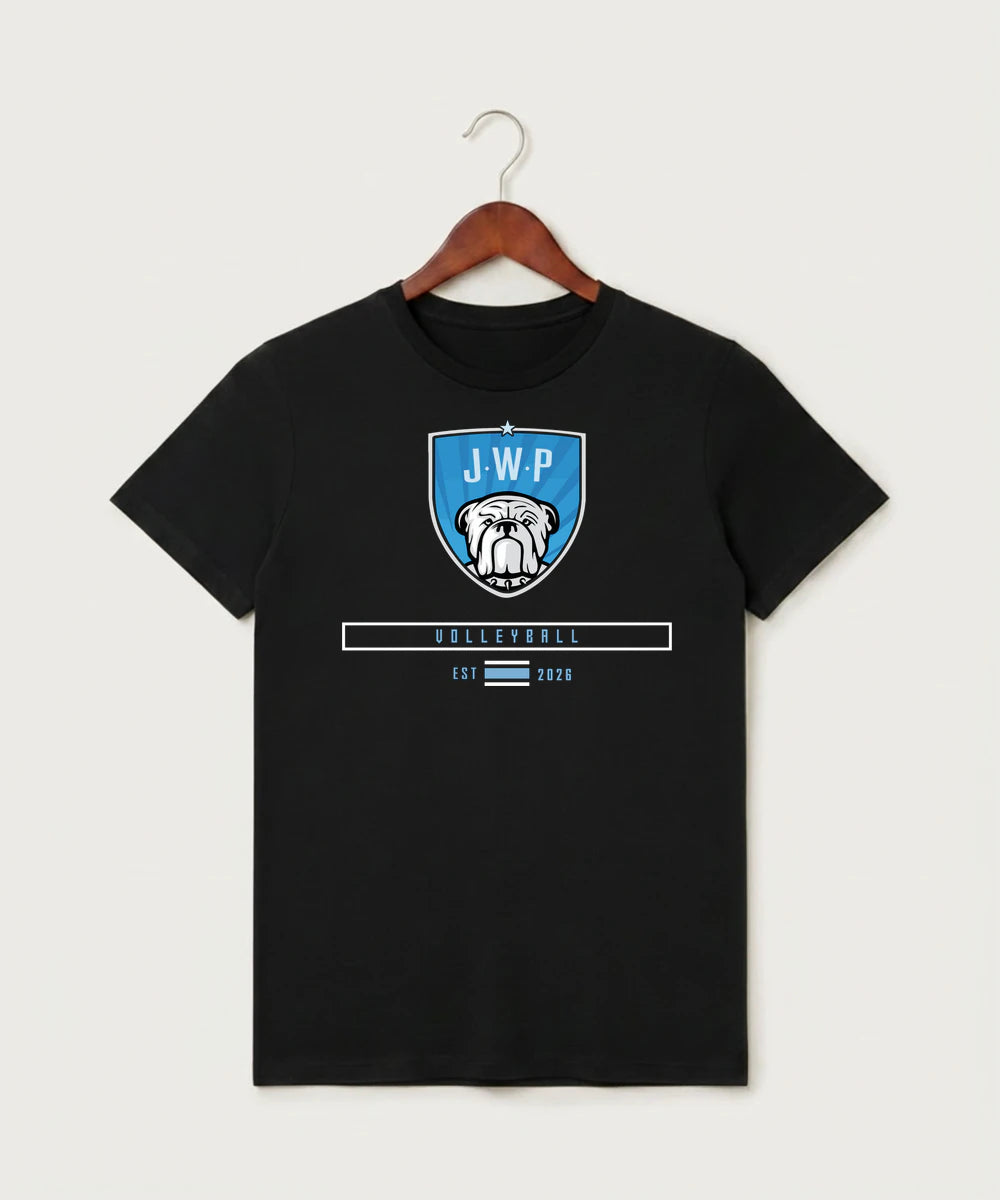 Janesville Waldorf Pemberton Volleyball (Girls) - Black T-Shirt - Full Front