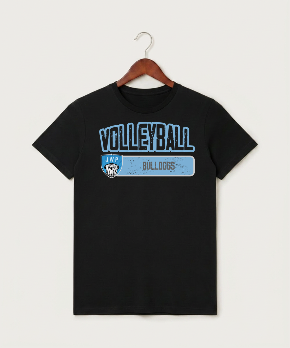 Janesville Waldorf Pemberton Volleyball (Girls) - Black T-Shirt - Full Front