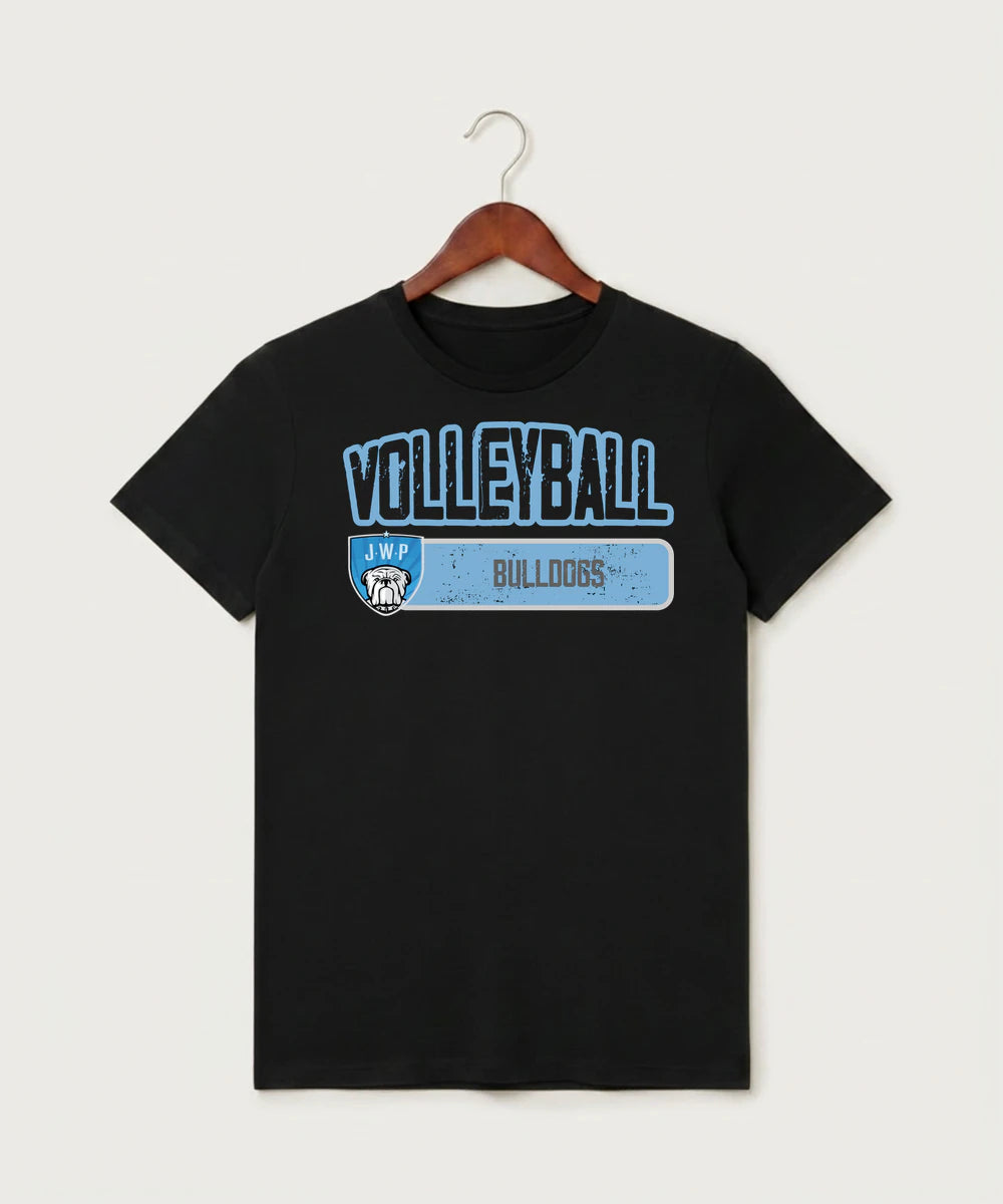 Janesville Waldorf Pemberton Volleyball (Girls) - Black T-Shirt - Full Front