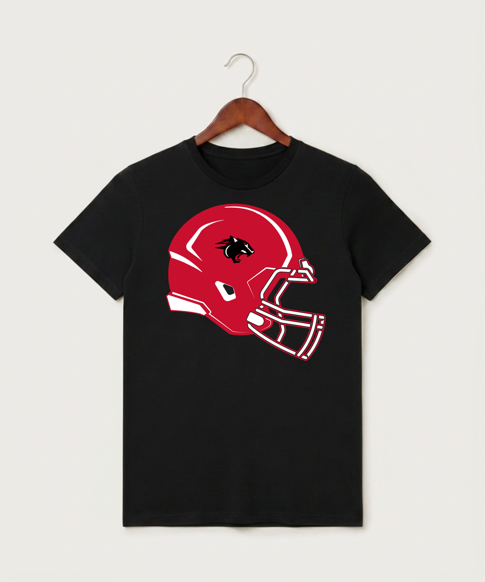 Nrheg Panthers High School Football (Boys) - Black T-Shirt - Full Front