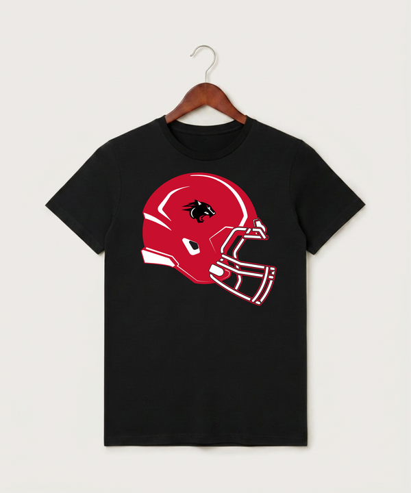 Nrheg Panthers High School Football (Boys) - Black T-Shirt - Full Front