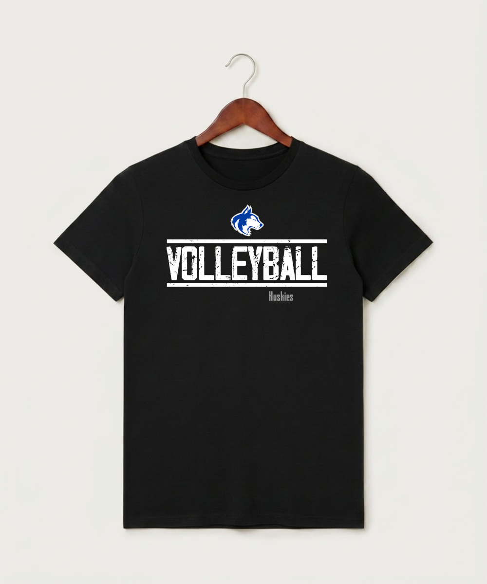 Owatonna High School Volleyball (Girls) - Black T-Shirt - Full Front