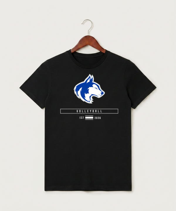 Owatonna High School Volleyball (Girls) - Black T-Shirt - Full Front