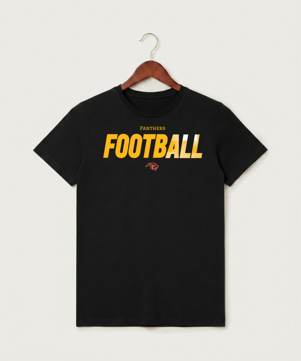 Pine Island High School Football (Boys) - Black T-Shirt - Full Front