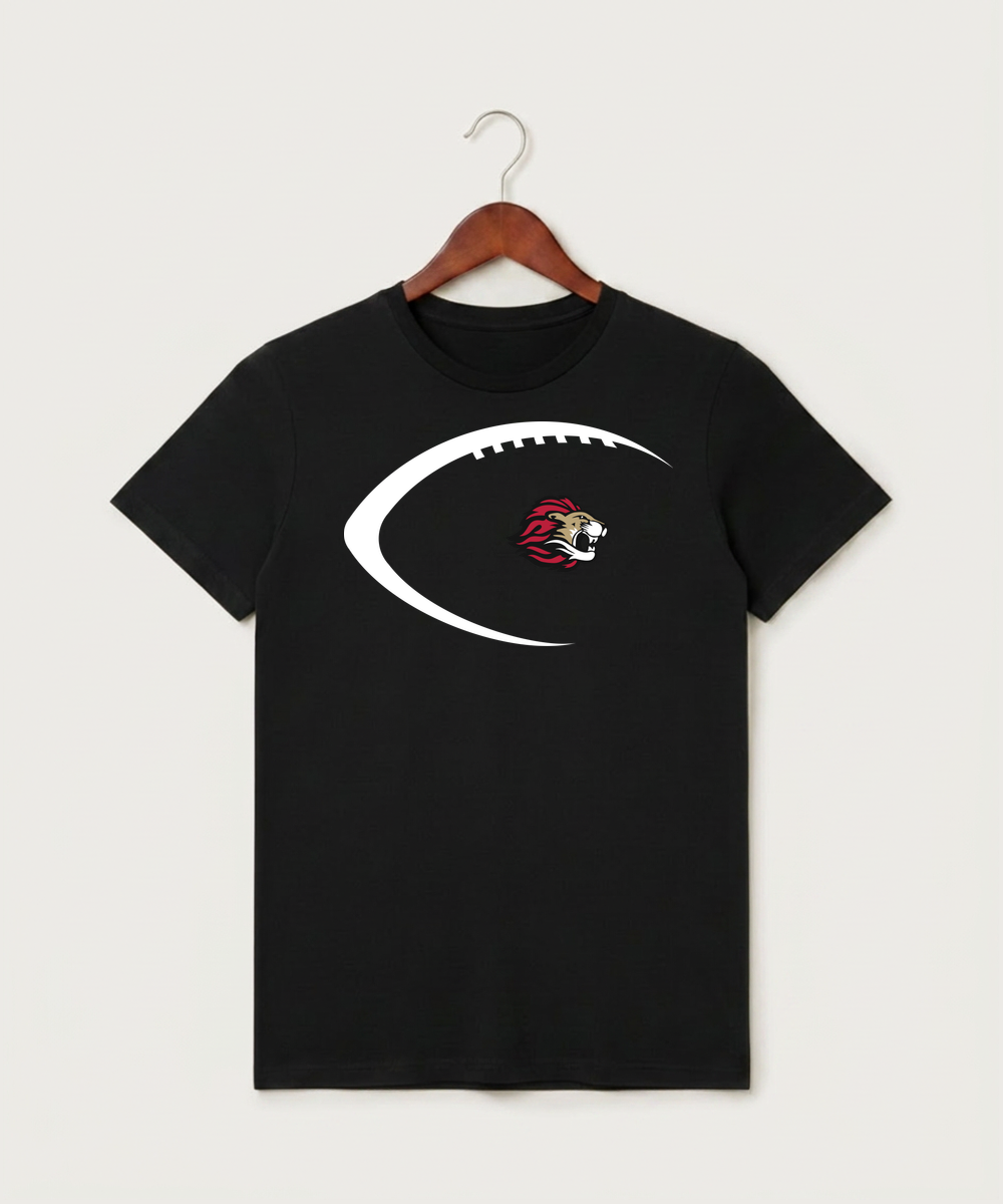 Spring Grove High School Football (Boys) - Black T-Shirt - Full Front