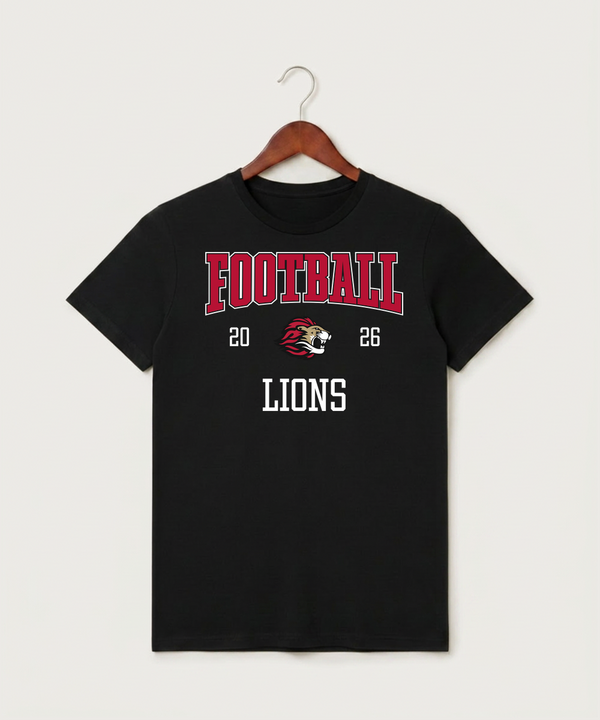 Spring Grove High School Football (Boys) - Black T-Shirt - Full Front