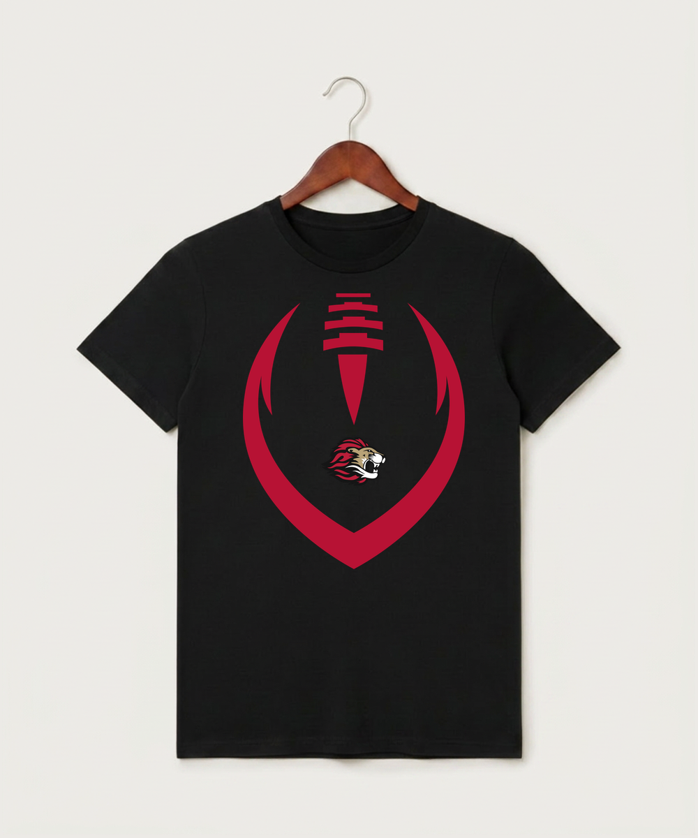 Spring Grove High School Football (Boys) - Black T-Shirt - Full Front