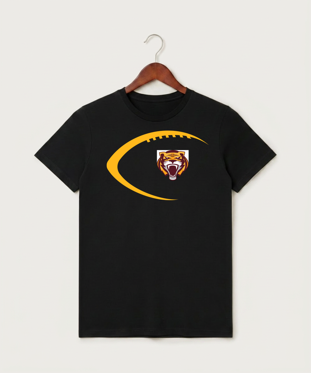 Stewartville High School Football (Boys) - Black T-Shirt - Full Front