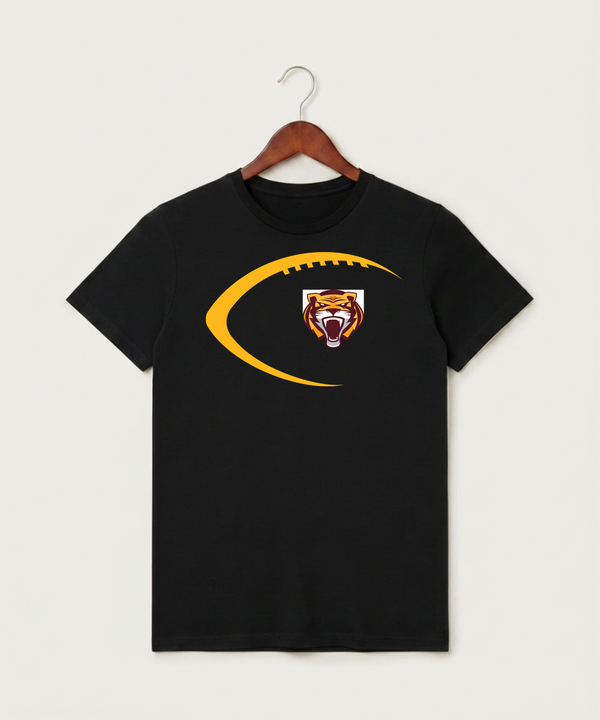 Stewartville High School Football (Boys) - Black T-Shirt - Full Front