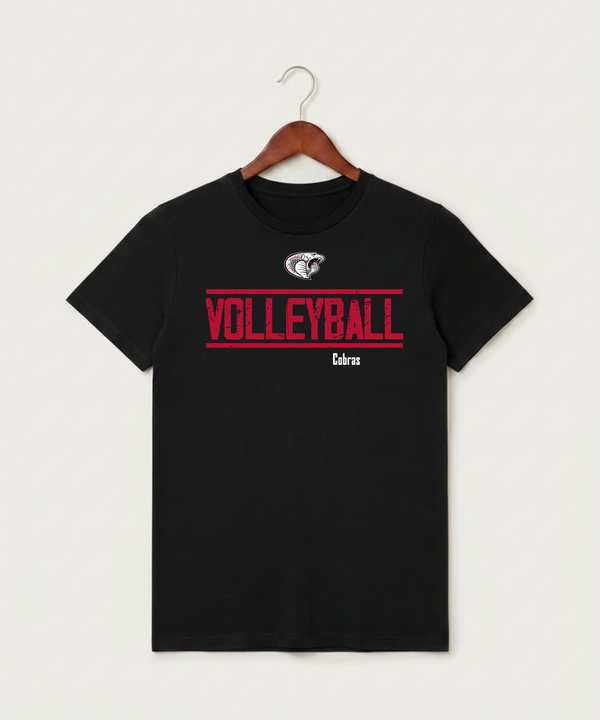Triton High School Volleyball (Girls) - Black T-Shirt - Full Front