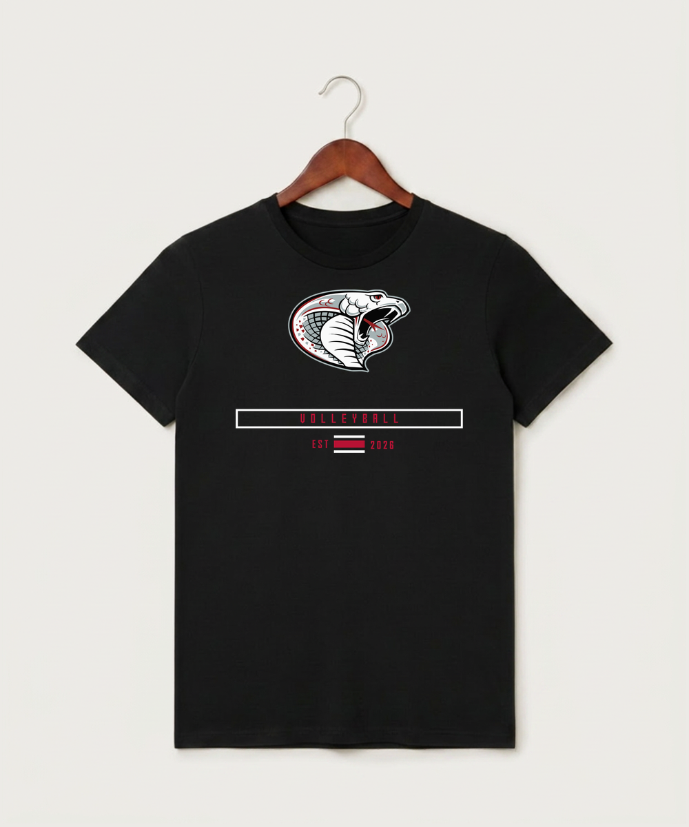 Triton High School Volleyball (Girls) - Black T-Shirt - Full Front
