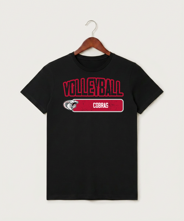 Triton High School Volleyball (Girls) - Black T-Shirt - Full Front
