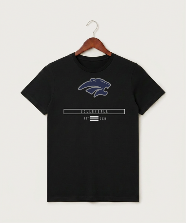 Zumbrota Mazeppa High School Volleyball (Girls) - Black T-Shirt - Full Front