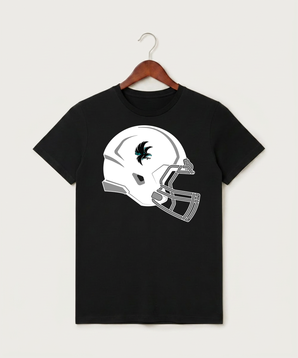 Alden-Conger-Glenville Emmons High School Football (Boys) - Black T-Shirt - Full Front
