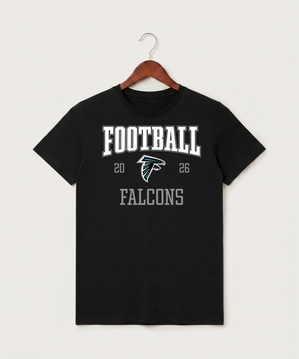 Fillmore Central High School Football (Boys) - Black T-Shirt - Full Front