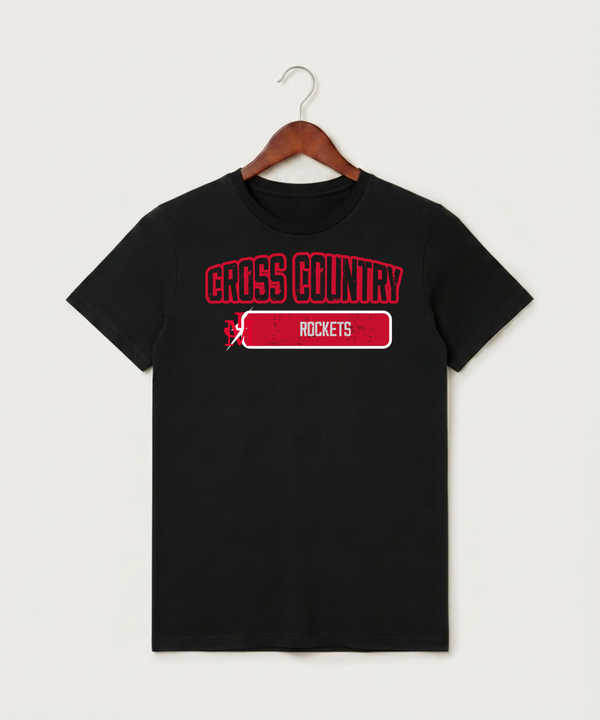 John Marshall High School Cross Country (Coed) - Black T-Shirt - Full Front