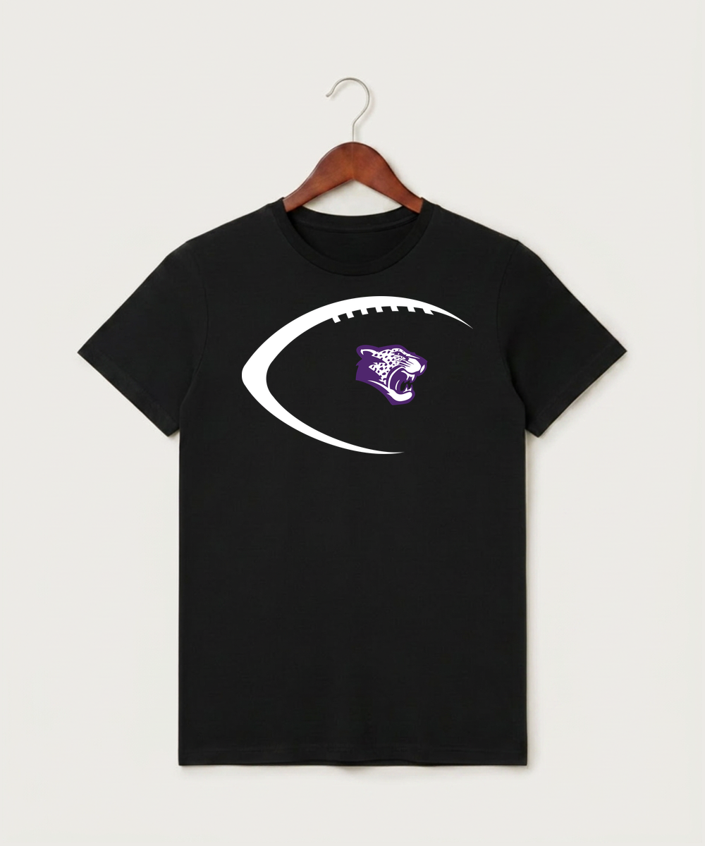 Granada-Huntley-East Chain/Truman Football (Boys) - Black T-Shirt - Full Front