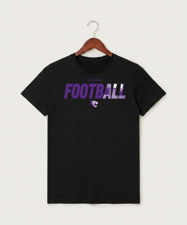 Granada-Huntley-East Chain/Truman Football (Boys) - Black T-Shirt - Full Front