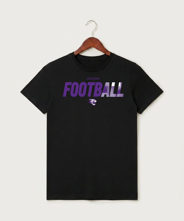 Granada-Huntley-East Chain/Truman Football (Boys) - Black T-Shirt - Full Front