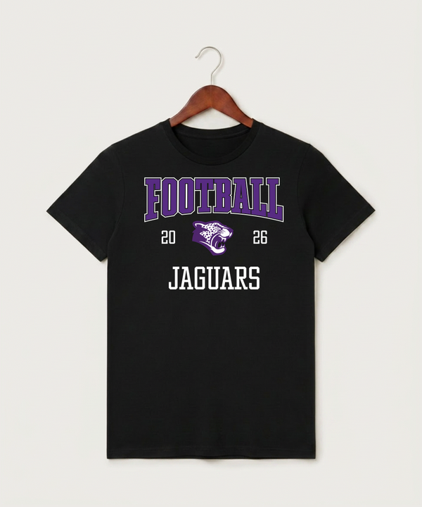 Granada-Huntley-East Chain/Truman Football (Boys) - Black T-Shirt - Full Front