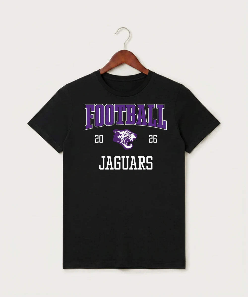 Granada-Huntley-East Chain/Truman Football (Boys) - Black T-Shirt - Full Front