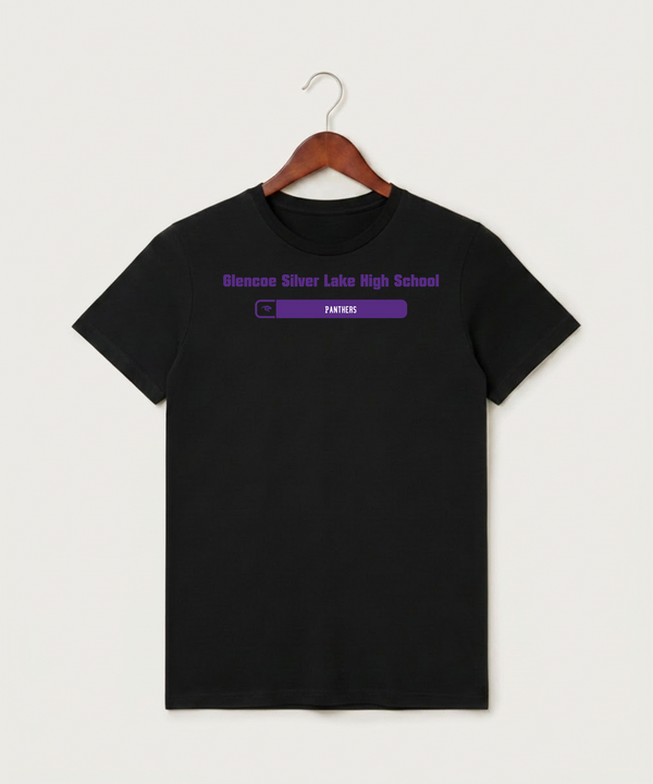 Glencoe Silver Lake High School Athletics - Black T-Shirt - Full Front